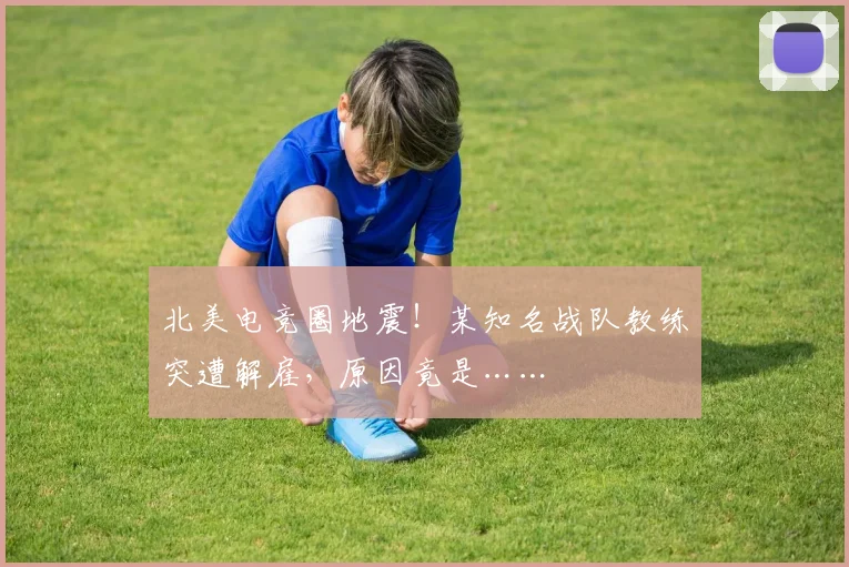 北美电竞圈地震!某知名战队教练突遭解雇,原因竟是……